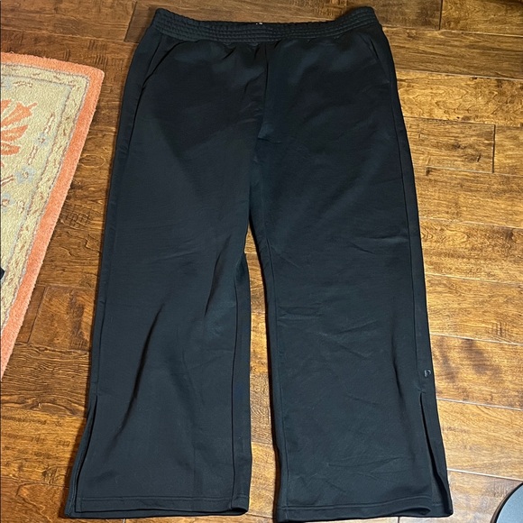 Pact Black Wide Leg/Waistband Sweatpants size XXL